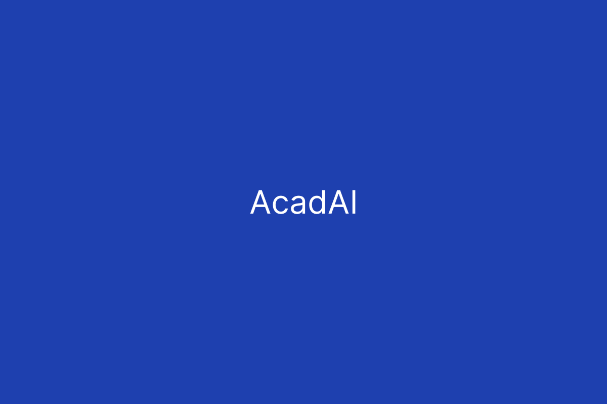 AcadAI
